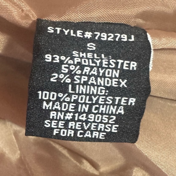 FASHION NOVA Oversized Varsity Jacket Best in Class J Mocha Combo Womens Small - Picture 15 of 17